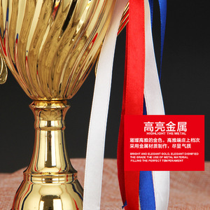 2023 World Metal Trophy Medal Award Coupe du trophée en métal personnalisée avec trophée de football de football - Product Image 4