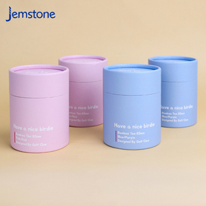 Usine en gros 100% papier cylindre biodégradable recyclé peut rond emballage boîte de tube en papier cadeau - Product Image 6