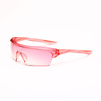 Lunettes de soleil personnalisées de style carré européen américain sans monture UV400, visière solaire monobloc pour unisexe, deux couleurs, rassemblement festif