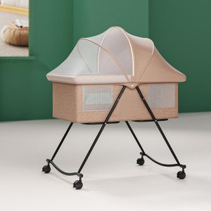 Lit bébé multifonctionnel pour nouveau-né, berceau portable, balançoire pour bébé, berceau pliable moderne, lit de voyage, mobilier de chambre pour bébé - Product Image 4