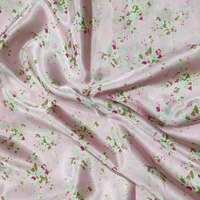 Tissu en polyester à imprimé numérique personnalisé par le fabricant, tissu floral, petite fleur personnalisée, tissu satiné pour robe