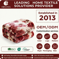 Vente en gros d'usine Orvetex de couvertures d'hiver Raschel de haute qualité, confortables, uniques et classiques