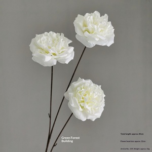 Fleurs artificielles en soie blanches pour mariage, allée de la chapelle, arrangement au sol, roses, lys, tulipes, accessoires de photographie en extérieur, décoration intérieure - Product Image 4