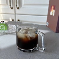 Mug en verre transparent Hxglass avec poignée, design moderne et minimaliste, tasse à boire pour bière pression, thé, lait, bubble tea et jus