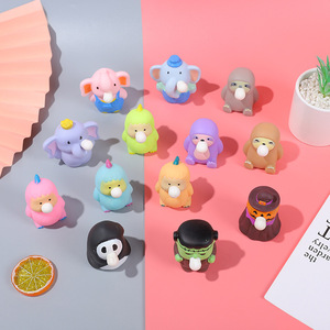 Vente en gros de jouets anti-stress en silicone pour Halloween et Noël, animaux qui crachent des bulles avec fonction musicale et de décompression - Product Image 2