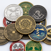 Pièce de monnaie de défi en métal personnalisée OEM en alliage de zinc moulé sous pression pour cadeaux de collection, avec relief 3D en relief et couleurs d'émail doux, vente en gros