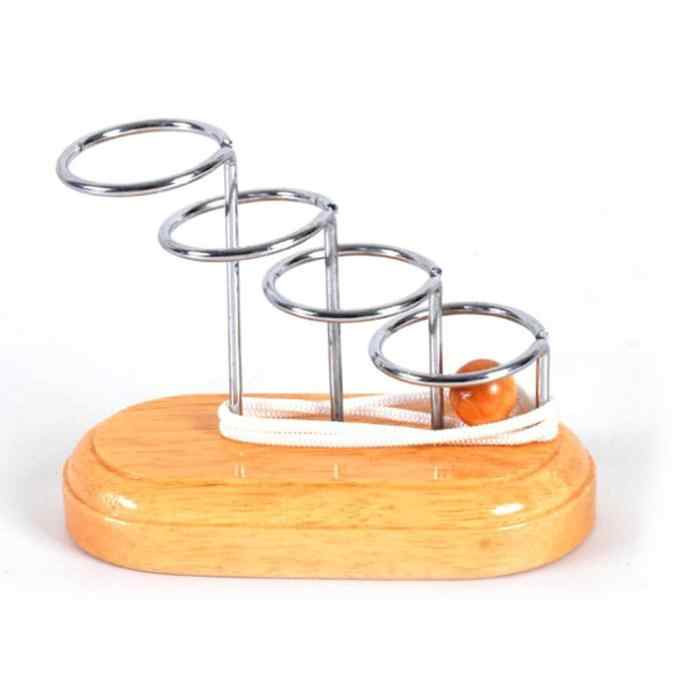 Interlocking Rings Game Interlocking Metal Ring Puzzle - Educational Fun for All Ages
