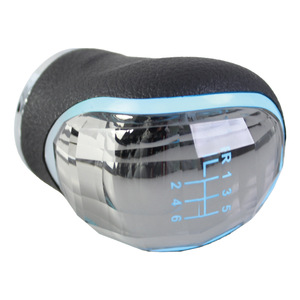 Pommeau de levier de vitesse en cristal 8mm 10mm 12mm en fibre de carbone noir universel pour voiture à transmission manuelle, design ergonomique - Product Image 3
