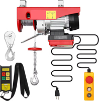 Mini-treuil électrique de gros, petite grue de levage domestique pour toiture, 220V, compact, télécommandé sans fil