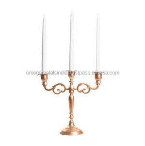 Candelabros decorativos de lujo, modernos, de lujo, para boda, dorado - Product Image 5