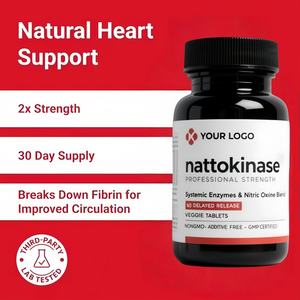 Suppléments de sélénium de haute qualité Extrait naturel de <span class=keywords><strong>natto</strong></span> Bromélaïne et curcumine 4000Fu <span class=keywords><strong>Nattokinase</strong></span> Comprimés pour la santé - Product Image 3