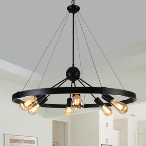 Elegant French Vintage Metal Candle Chandelier for <b>Dining</b> Rooms and Bedrooms - Product Image 1