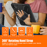 Funda protectora giratoria portátil para tableta 360 para Mi Pad 6/Pad 6 Pro Material plástico con correa de mano y bolígrafo de soporte