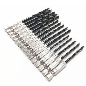 15pcs Black Coated HSS 3mm 4mm 5mm Twist <strong>Drill</strong> <strong>Bit</strong> with 1/4 Hex Shank for Drilling Wood Aluminum Plastic Sheet - Product Image 2