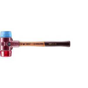 HALDER - 3016.050 SIMPLEX soft-face mallets-<b>TPE</b>-soft/plastic with cast iron housing and high-quality wooden handle - Product Image 1