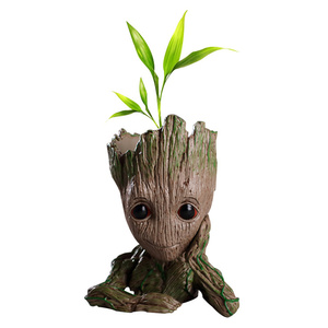 HY Factory Direct PVC Doll Model Toy Indoor Flower Pot Diseño de dibujos animados Garden Suculent Bonsai Macetas Decoración <span class=keywords><strong>Groot</strong></span> Flower Pot - Product Image 4