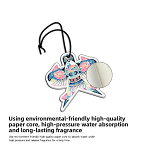 Pendentif <span class=keywords><strong>d</strong></span>ésodorisant créatif en papier coton Kite pour voiture, pour éliminer les odeurs, à suspendre sur rétroviseur ou grille <span class=keywords><strong>d</strong></span>'aération - Product Image 4