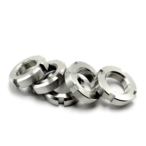 Écrou hexagonal fendu de haute qualité, fabrication directe usine, DIN 937 GB 6178 M6 M8 M10 M12, en acier au carbone, prix EXW - Product Image 1