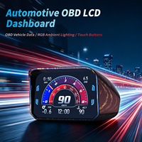 P30 Mini Combiner OBD2 HUD Compteur de vitesse et jauge Scanner Écran LCD 2,0 pouces Affichage de diagnostic automobile Lecteur de codes d'erreur du moteur Garantie 1 an
