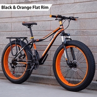 Nouveau Vélo de Montagne à Pneus Gras de 26 Pouces, Vélo à Pneus Gras pour Adultes, Vélo de Montagne MTB, Cadre en Acier, Suspension Avant, Freins à Disque Doubles