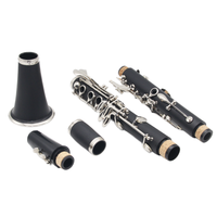 Manufacturer Supplier 2026 New Custom Black Silver Clarinet Woodwind Instrument Clarinet with Luggage