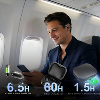 Casque de traduction en temps réel intelligent sans fil AI JL V6.0, 144 langues, affichage numérique, réduction de bruit ENC, étanche IPX-5