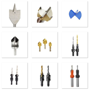 Outils de forage de trous de vis à <span class=keywords><strong>bois</strong></span>, forets à deux marches à fraise de 3 4mm avec coupe en carbure de diamètre 10mm 17mm 10 pièces - Product Image 6