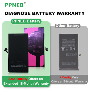 แบตเตอรี่โทรศัพท์มือถือสำหรับซ่อมแซมจากโรงงาน ไม่ต้องเชื่อม สำหรับ <span class=keywords><strong>iPhone</strong></span> แสดงผลสุขภาพแบตเตอรี่ 100% สำหรับ <span class=keywords><strong>iPhone</strong></span> 13 รับประกัน 18 เดือน - Product Image 2