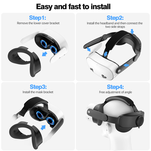 Pour les casques de remplacement Meta for Quest 3s <span class=keywords><strong>VR</strong></span> avec coque Expérience de jeu virtuelle améliorée pour les joueurs - Product Image 4