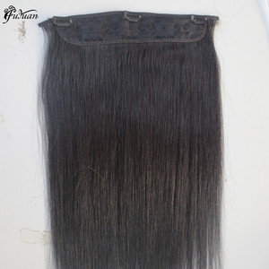 Doble dibujado suave No enredo humano recto Halo de la extensión del pelo - Product Image 5