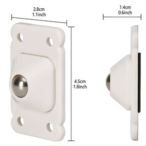 O'Leeford Swivel Casters Black And White 40 Kg Load Capacity Easy Installation Furniture Wheels - Product Image 4
