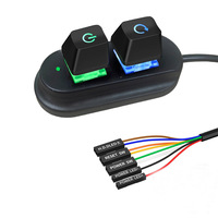 Interrupteur mécanique externe marche/arrêt pour carte mère, câbles d'alimentation PC, bouton d'alimentation pour ordinateur de bureau à domicile ou au bureau