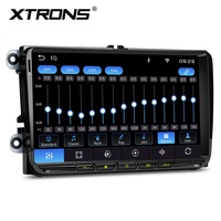 XTRONS pour VW/Skoda/Seat, lecteur multimédia automobile Linux 9 pouces, écran QLED IPS, puce radio SI4745, DSP intégré, CarPlay, Android Auto, entrée RCA