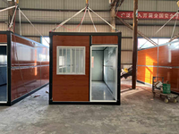 Maison préfabriquée moderne de 20 pieds, bureau mobile extérieur avec salle de bain, conteneur en kit