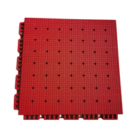 TIANSU Revêtement de sol sportif multi-usages extérieur en plastique écologique pour terrain de basketball, dalles de sol emboîtables de 16 mm d'épaisseur