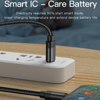 Expédition rapide 1m 3.3ft Nylon Tressé USB C Câble 3A 60W usb câble type c Pour Téléphone Mobile