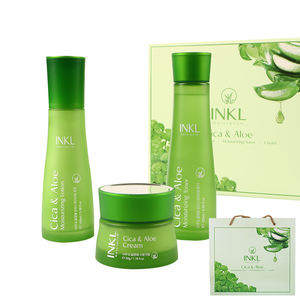 Conjunto de Cuidados com a Pele de <span class=keywords><strong>Aloe</strong></span> <span class=keywords><strong>Vera</strong></span> Coreano - para Hidratação, Alívio, Acne, Antioxidante, Reparação e Controle de Sebo - Product Image 1