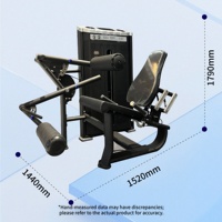 Presse à jambes réglable en acier et extension assise 2-en-1 – Équipement de fitness commercial pour musculation et entraînement de force