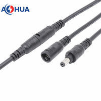 Driver de lampe à LED 12V 24V DC connecteur d'alimentation avec câble 20/22/24 AWG verrouillage rapide 5.5*2.1mm mâle à femelle Jack