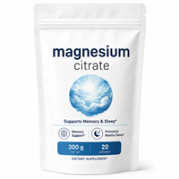OEM ODM Polvo de Bisglicinato de Magnesio 99% con Citrato y Malato para el Confort Muscular y el Apoyo al Sueño 300g