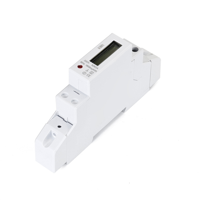 Single Phase Din Rail Digital Electricity Meter LCD Display RS485 Smart Energy Monitoring OEM