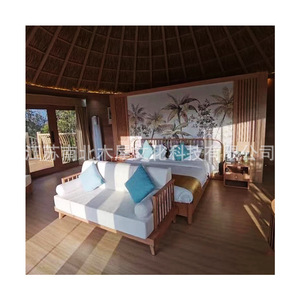 บ้านพักทรงกรงนกโครงไม้ทรงกลม หนึ่งห้องนอน หนึ่งห้องนั่งเล่น เต็นท์โรงแรมเปลือกแข็งสำหรับกลางแจ้ง ผู้ผลิตจากเจียงซู - Product Image 3