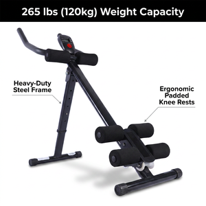 Máquina de Ejercicios Abdominales de Alta Resistencia con Pantalla LCD y 5 Niveles de Altura Ajustable para Uso Doméstico - Product Image 6