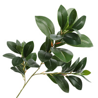 SPR Vente en gros de verdure artificielle en eucalyptus, tiges de feuillage en soie avec vase pour la décoration de la maison, des mariages et des tables
