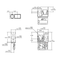 Capteur de mesure de distance laser LDL-T 80m, taille mini 1mm, haute précision, 30Hz, pour la mesure de distance