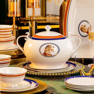 Vente chaude : 60 pièces d'accessoires de cuisine de luxe européens, ensembles de vaisselle en céramique - Product Image 3