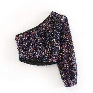 blusas brillosas de moda