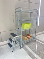Chariot à marches multiples 2.5 mètres de rails Chariot à échelle pour entrepôt ou supermarché