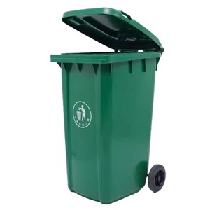 Contenedor de Basura de Plástico Zhongming de 240L, Montado en Remolque, HDPE 1070*585*730mm, Azul, para Camión de Basura - Product Image 2