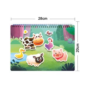 Animales de Granja, Libro de Actividades de Aprendizaje Preescolar, Juguete Educativo Temprano, Libro Silencioso para Niños - Product Image 6